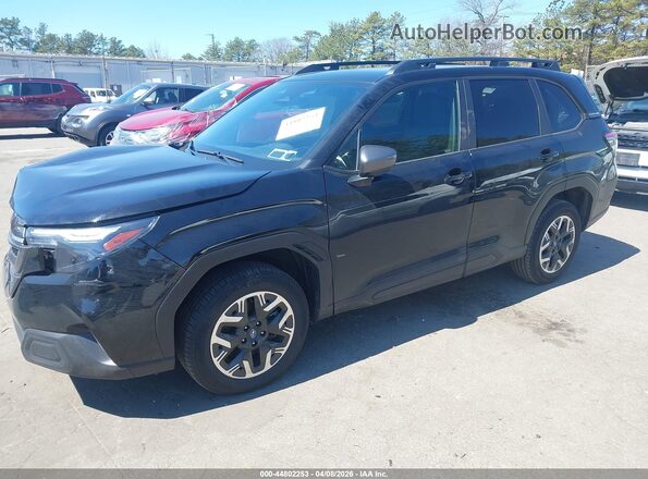 JF2SLDDC1SH447860 2025 SUBARU FORESTER Black Առջևի ձախ երեք քառորդ տեսարան