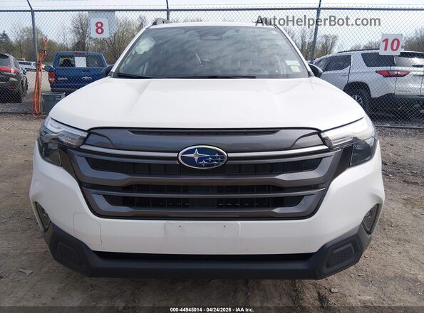 JF2SLDDC8SH515894 2025 SUBARU FORESTER White Սարքավորումների վահանակի տեսք