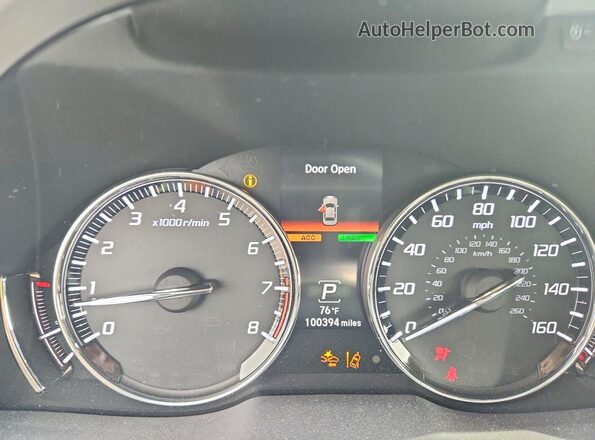 JH4KC1F91GC001760 2016 ACURA RLX Gray Սարքավորումների վահանակի տեսք