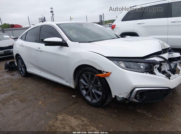 JHMFC1F70KX002884 2019 HONDA CIVIC White 360 interior view