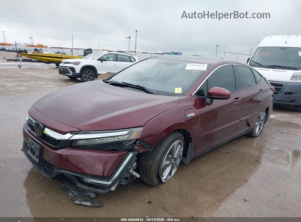 JHMZC5F38JC022548 2018 HONDA CLARITY Burgundy Առջևի ձախ երեք քառորդ տեսարան