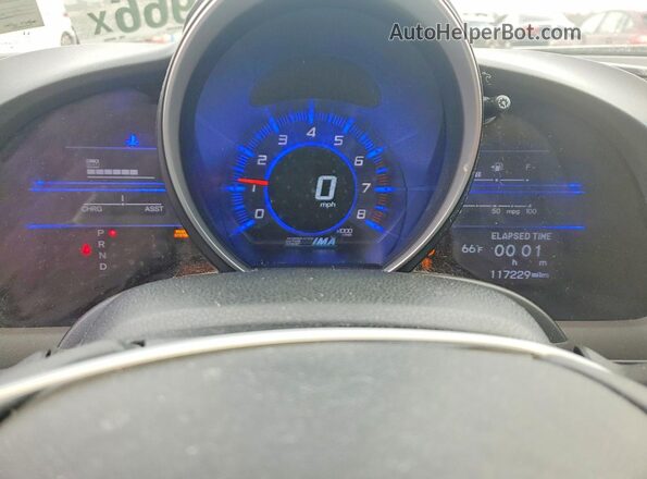 JHMZF1D65GS000695 2016 HONDA CR-Z White Вид щитка приладів