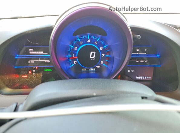 JHMZF1D65GS001572 2016 HONDA CR-Z Purple Instrument cluster view