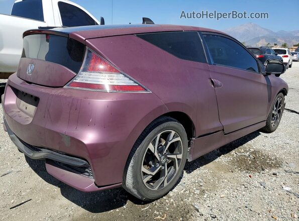 JHMZF1D65GS001572 2016 HONDA CR-Z Purple Rear right