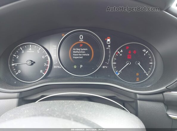 JM1BPALM8S1762370 2025 MAZDA 3 White Հետևի նստատեղերի տեսք