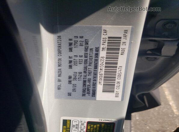 JM1DKDB71M1504358 2021 MAZDA CX-3 Gray Панорамний вид салону 360°
