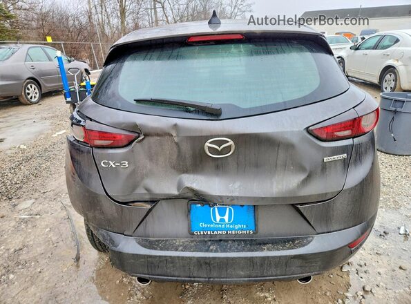 JM1DKDB76M1504355 2021 MAZDA CX-3 Gray უკანა ხედი