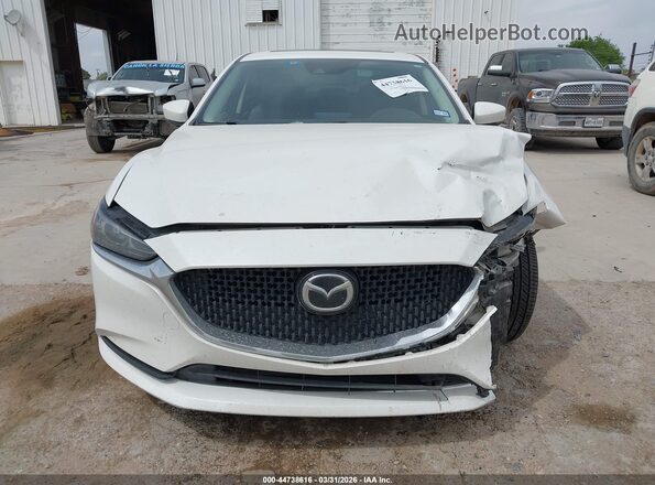 JM1GL1TY5M1613826 2021 MAZDA 6 White Widok zestawu wskaźników