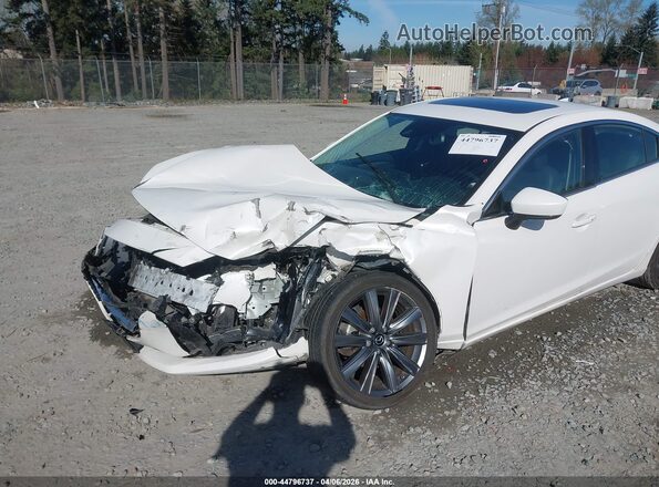 JM1GL1TY8J1301088 2018 MAZDA 6 White Դիմացի տեսք