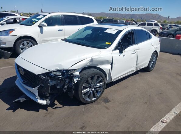 JM1GL1VM0L1512959 2020 MAZDA 6 Белый Передняя левая четверть