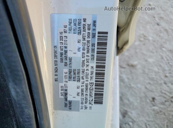 JM1GL1VM1M1601439 2021 MAZDA 6 White Vista del compartimento del motor