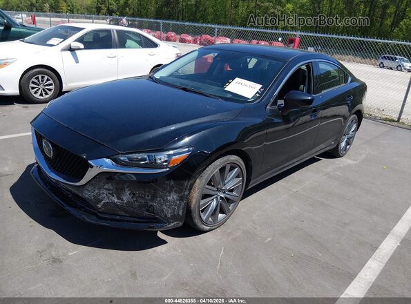 JM1GL1VM1M1613039 2021 MAZDA 6 Black Vista tres cuartos delantera izquierda