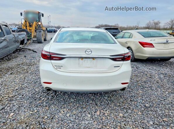JM1GL1VM2M1604060 2021 MAZDA 6 White Widok z tyłu