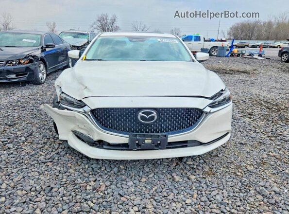 JM1GL1VM2M1604060 2021 MAZDA 6 White Widok z przodu