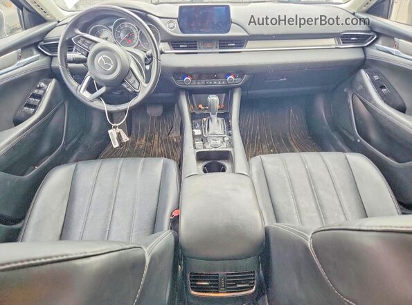 JM1GL1VM2M1604060 2021 MAZDA 6 White Widok deski rozdzielczej