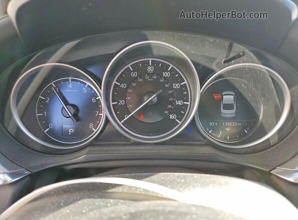 JM1GL1VM2M1608058 2021 MAZDA 6 White Вид щитка приладів