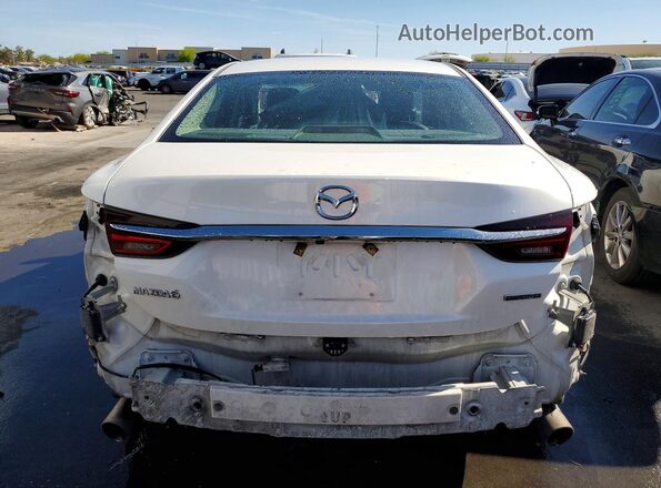 JM1GL1VM2M1608058 2021 MAZDA 6 White Вид ззаду