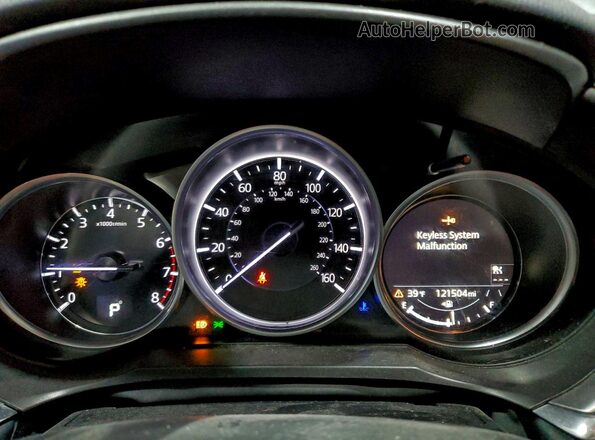 JM1GL1VM4M1602388 2021 MAZDA 6 Black Instrument cluster view