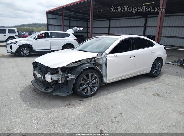JM1GL1VM5J1304489 2018 MAZDA 6 Белый Передняя левая четверть