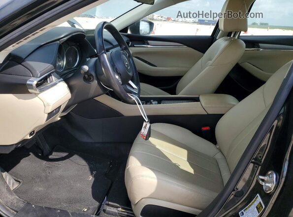 JM1GL1VM7K1507563 2019 MAZDA 6 Black Вид салону спереду