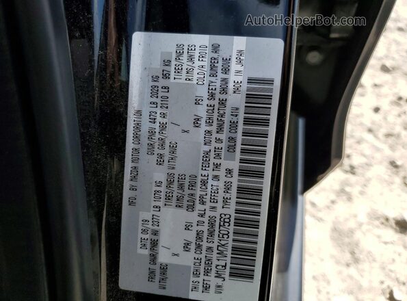 JM1GL1VM7K1507563 2019 MAZDA 6 Black Вид підкапотного простору
