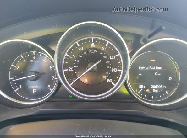 JM1GL1VM8L1514328 2020 MAZDA 6 Black Вид задніх сидінь