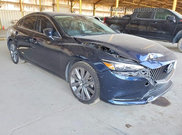 JM1GL1VM8M1617816 2021 MAZDA 6 Blue Delantero derecho