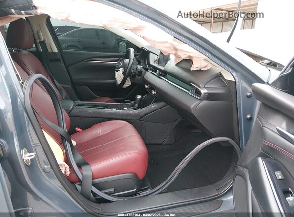 JM1GL1WY4M1600433 2021 MAZDA 6 Gray Front interior view