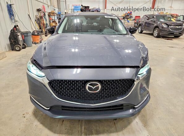 JM1GL1WYXM1600937 2021 MAZDA 6 Blue Vista frontal