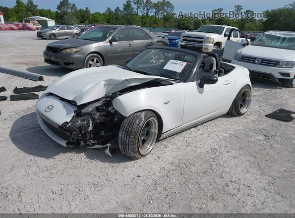 JM1NDAB72G0105689 2016 MAZDA MX-5 MIATA Белый Передняя левая четверть