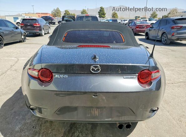 JM1NDAD77M0454808 2021 MAZDA MX-5 Gray Rear view
