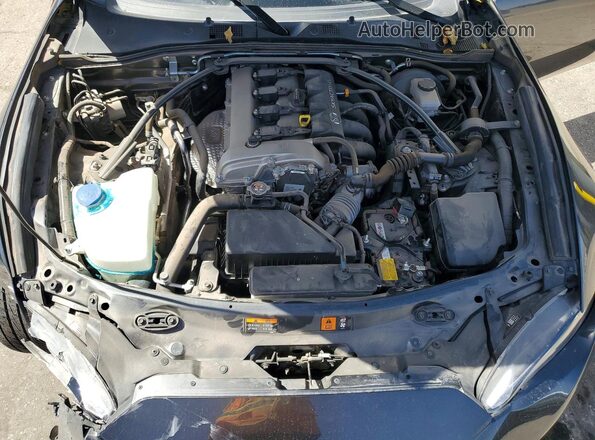 JM1NDAD77M0454808 2021 MAZDA MX-5 Gray Rear interior view
