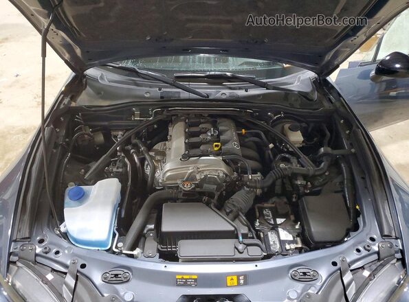 JM1NDAL74L0417022 2020 MAZDA MX-5 Gray Widok wnętrza z tyłu