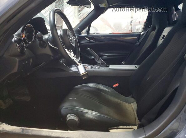 JM1NDAL74L0417022 2020 MAZDA MX-5 Gray Widok wnętrza z przodu