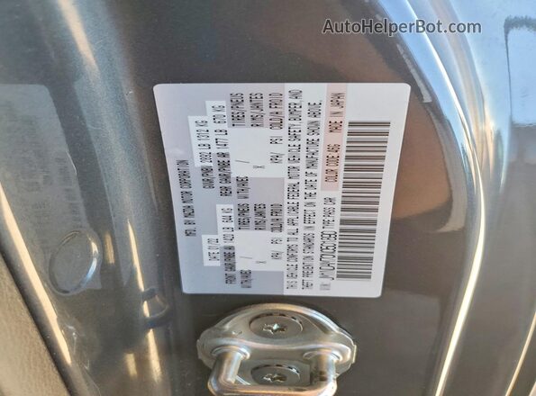 JM1NDAM70N0501890 2022 MAZDA MX-5 Gray VIN sticker view