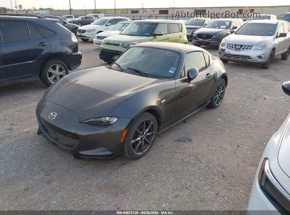 JM1NDAM71K0304464 2019 MAZDA MX-5 MIATA RF Серый Передняя левая четверть
