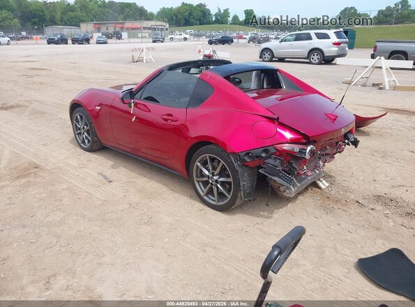 JM1NDAM77M0457658 2021 MAZDA MX-5 MIATA RF Maroon Задня ліва чверть