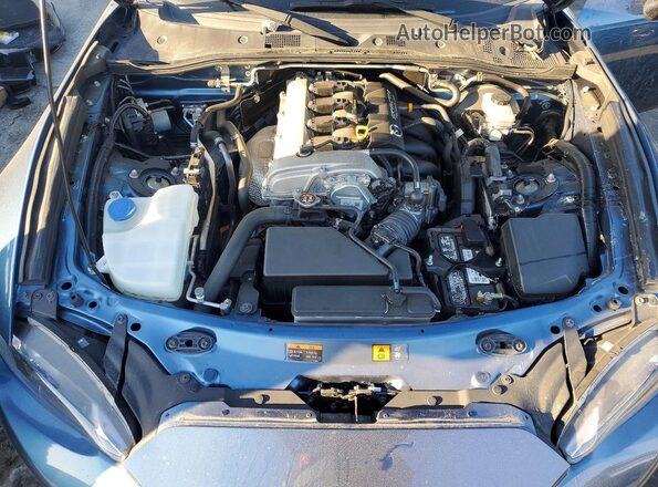 JM1NDAM7XJ0201395 2018 MAZDA MX-5 Blue Widok wnętrza z tyłu