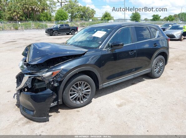 JM3KFACM5L0757418 2020 MAZDA CX-5 Black წინა მარცხენა ხედი სამი მეოთხედიდან
