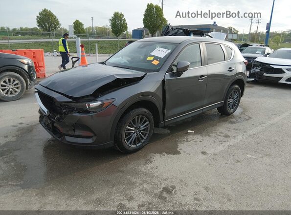 JM3KFACM6M0309061 2021 MAZDA CX-5 Gray წინა მარცხენა ხედი სამი მეოთხედიდან
