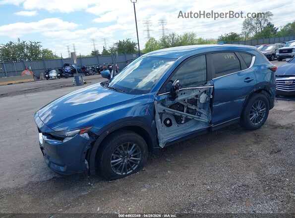 JM3KFBCM7M0442207 2021 MAZDA CX-5 Blue წინა მარცხენა ხედი სამი მეოთხედიდან