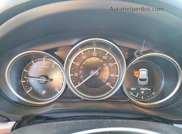 JM3KFBCM9M0499718 2021 MAZDA CX-5 Black Սարքավորումների վահանակի տեսք