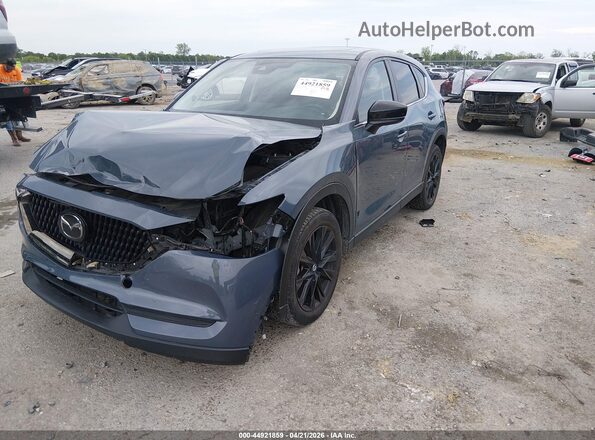 JM3KFBCY4M0454088 2021 MAZDA CX-5 Navy Առջևի ձախ երեք քառորդ տեսարան