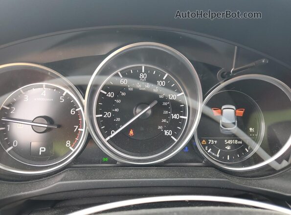 JM3KFBCY7M0428813 2021 MAZDA CX-5 Blue Instrument cluster view