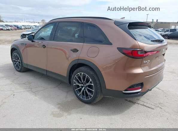 JM3KJDHAXS1127157 2025 MAZDA CX-70 PHEV Brown უკანა მარცხენა