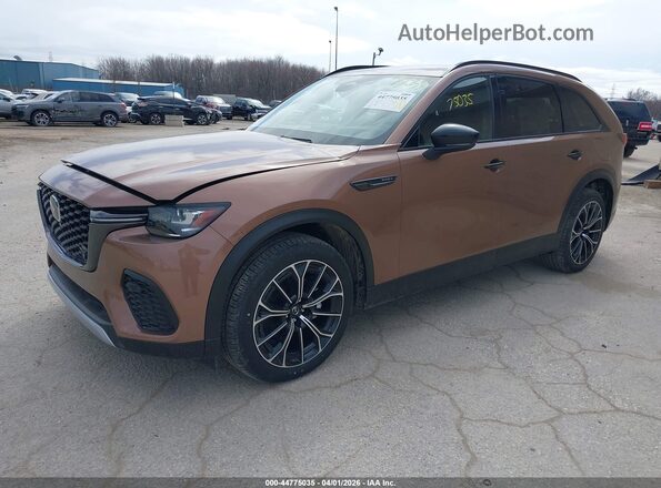 JM3KJDHAXS1127157 2025 MAZDA CX-70 PHEV Brown წინა მარცხენა ხედი სამი მეოთხედიდან