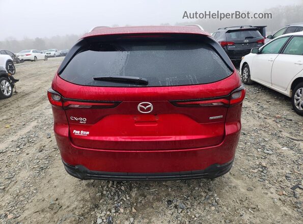JM3KKBHD0R1186580 2024 MAZDA CX-90 Красный Вид сзади