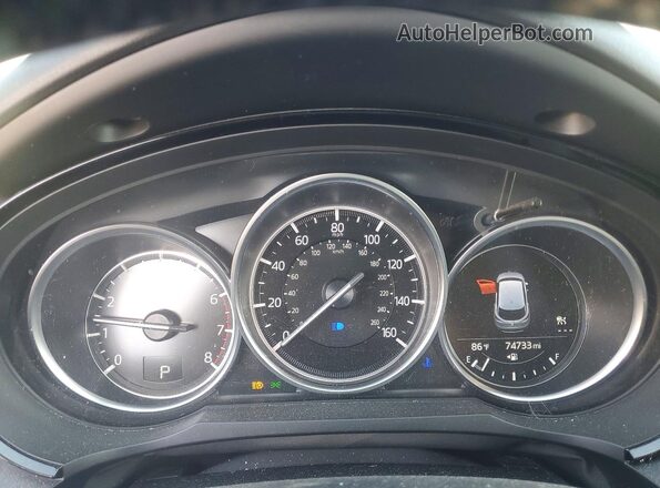JM3TCACY2M0501321 2021 MAZDA CX-9 White Սարքավորումների վահանակի տեսք