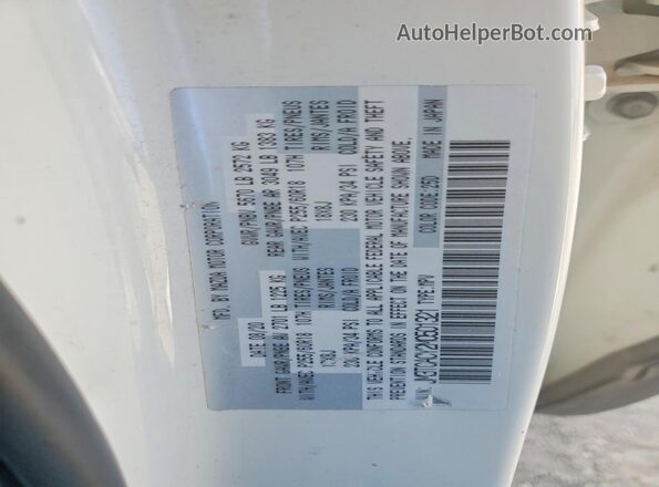 JM3TCACY2M0501321 2021 MAZDA CX-9 White VIN կոդի պիտակի տեսք