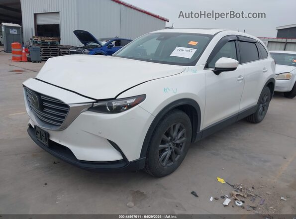 JM3TCACY6M0508417 2021 MAZDA CX-9 White წინა მარცხენა ხედი სამი მეოთხედიდან